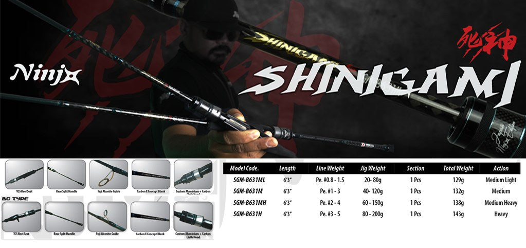 PRICE w/o GST) - NINJA SHURIKEN / SHINIGAMI ROD – Fishing Buddy