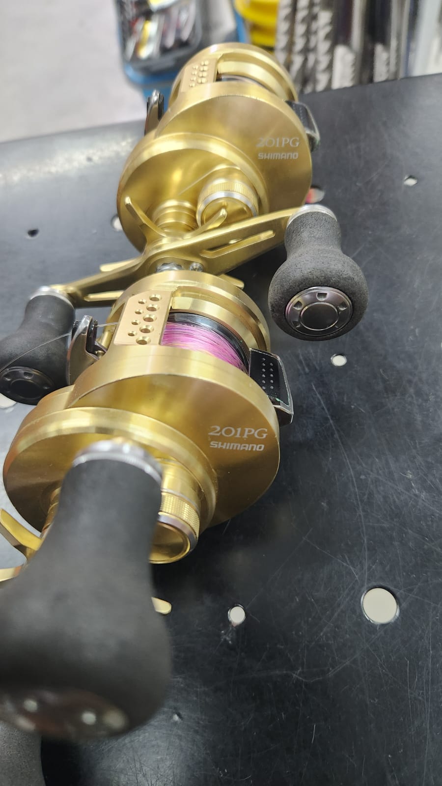 PRICE w/o GST) - USED - SHIMANO OCEA CONQUEST 201PG (LEFT HAND