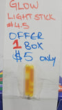 (PRICE w/o GST) - GLOW LIGHT STICK 4.5mm X37mm ( 1 BOX OF 50 PACKS INSIDE )