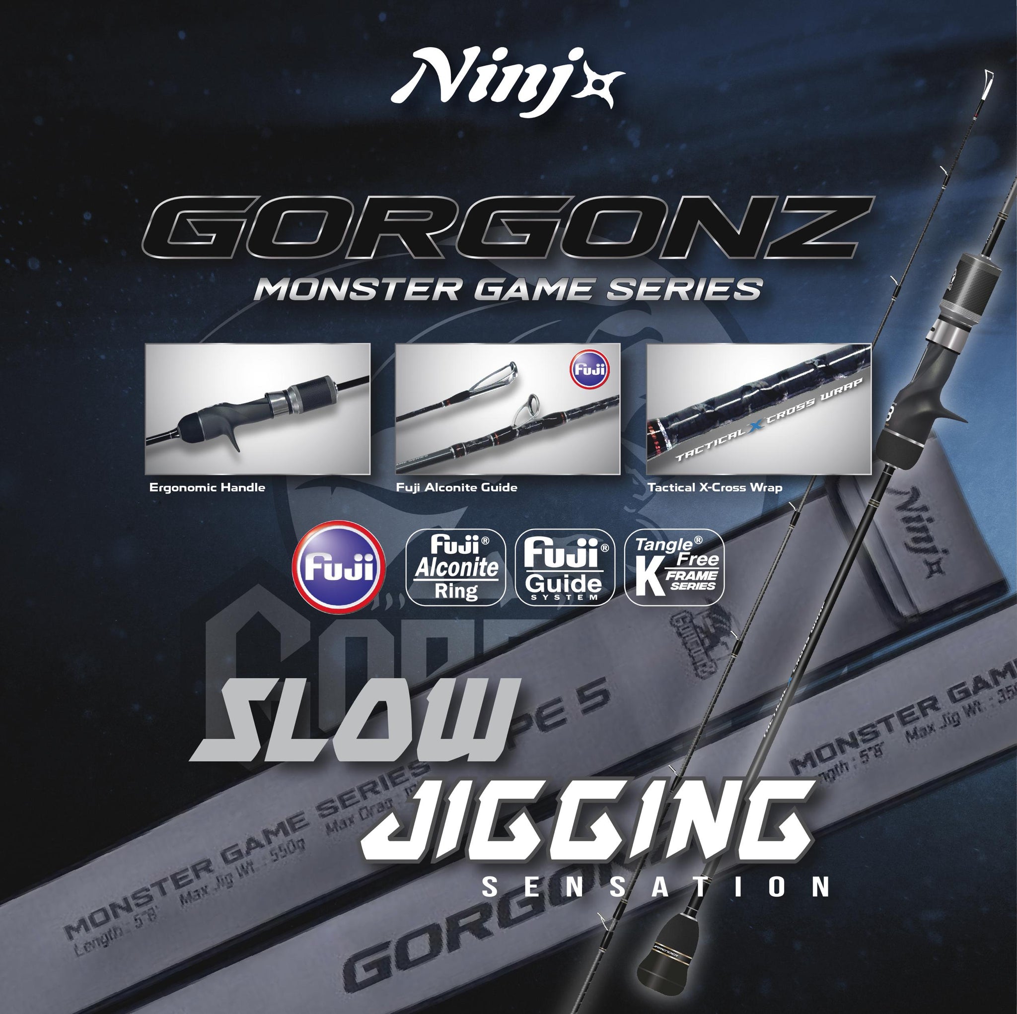 PRICE w/o GST) - NINJA GORGONZ ROD – Fishing Buddy Singapore