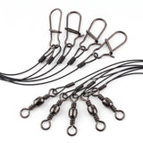 DRAGON BLACK WIRE LEADER 30cm 5PCS/PACK