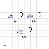 (PRICE w/o GST) - GAMAKATSU CARO HEAD JIG HEAD