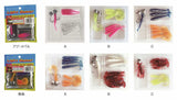 (PRICE w/o GST) - Pro Trust - PT-9050  LIGHT GAME WORM SET AJI MEBARU C (SHAD GRAB)