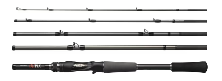 shimano 5 piece travel rod PRICE w/o GST) - SHIMANO ROD