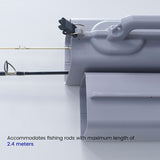 Heavy-Duty Extendable Hard Fishing Rod Case with Wheels