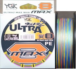 Ligne tressée YGK X-BRAID ULTRA2 MAX WX8 200M Ligne tressée YGK X-BRAID ULTRA2 MAX WX8 200M