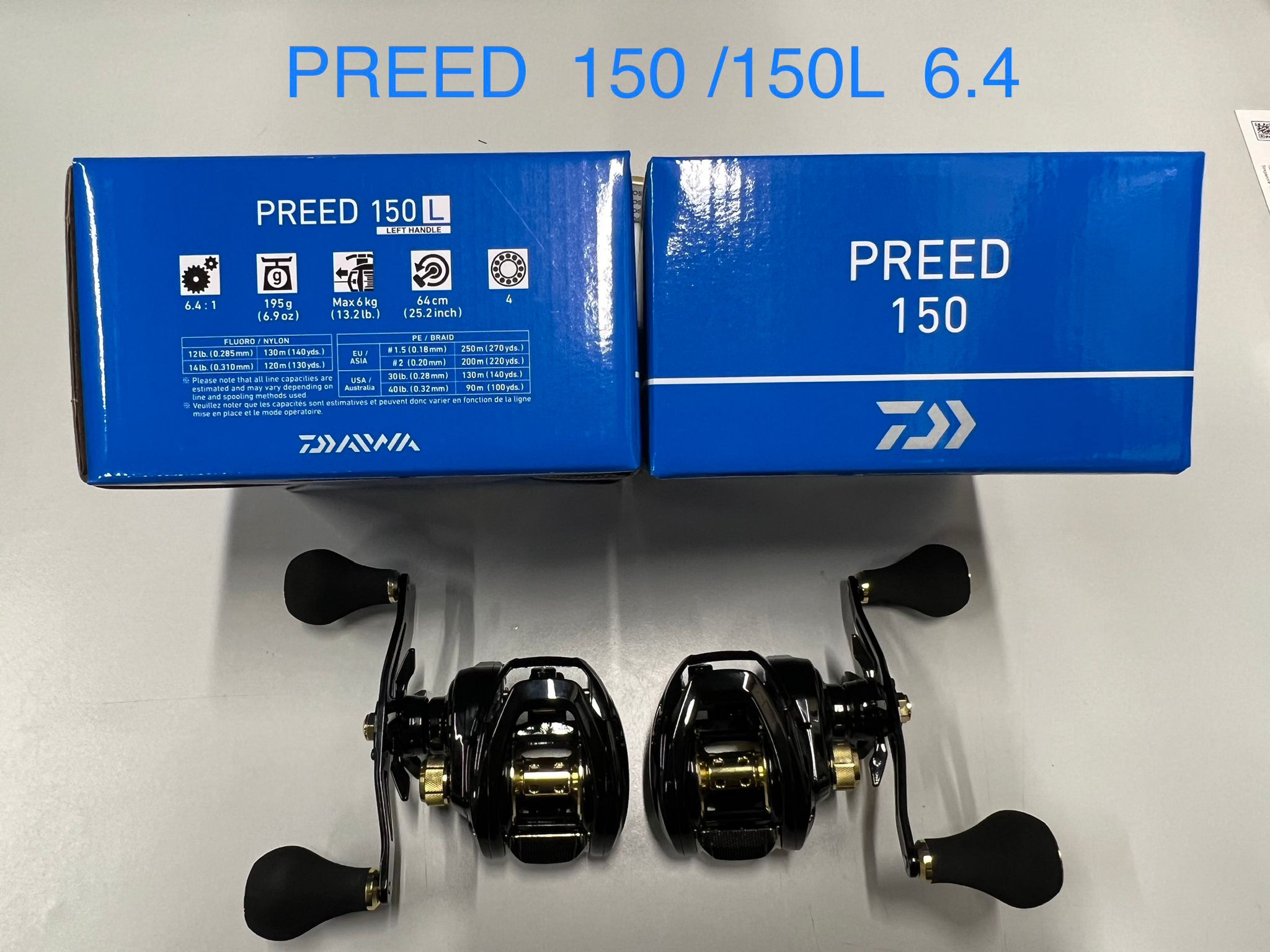 Daiwa 16 Preed 150H Double Axis Fishing Baitcasting Reel ‎Right Handed —  akibashipping